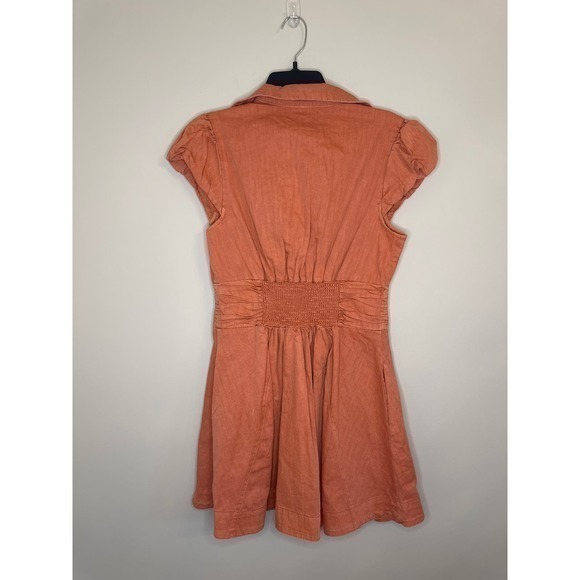 NWT‎ Free People Chester Denim Mini Dress in Lightest Rose Pink Size - Picture 7 of 8